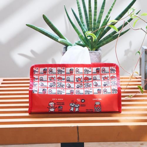 シモジマ ストップペイル ティッシュ ボックス カバー 昭和レトロ キャラクター [2]