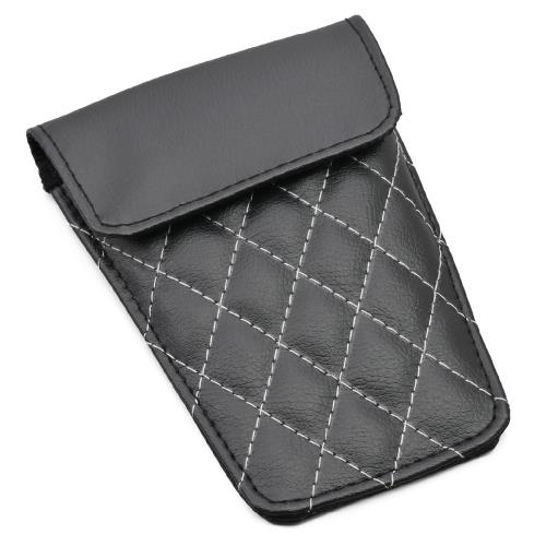 デイトナ(Daytona) バイク用 傷防止シール タンクパッド 汎用 レザー 小物入れ付き ブラック 49128