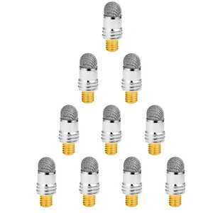 サムコス タッチペン 交換用ペン先 10個セット 導電繊維 スタイラスペン コンデンサペン部品 ツムツム用タッチペン 静電容量式 ディスク ユニバーサル スマホ Android iPhone iPad タブレット Switch タッチスクリーン対応 (6mm)