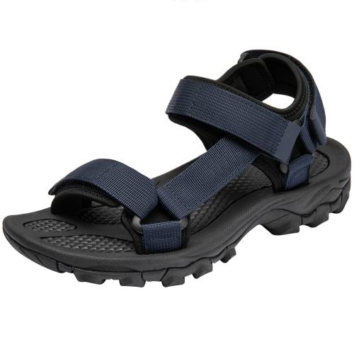 [SOARHOPE] スポーツサンダル メンズ サンダル さんだる マジックテープ ストラップ ストラップサンダル 軽量 男性 アウトドアサンダル ウォーキングサンダル 海 ウォーキング 通気 夏用 水陸両用 外履き(4)