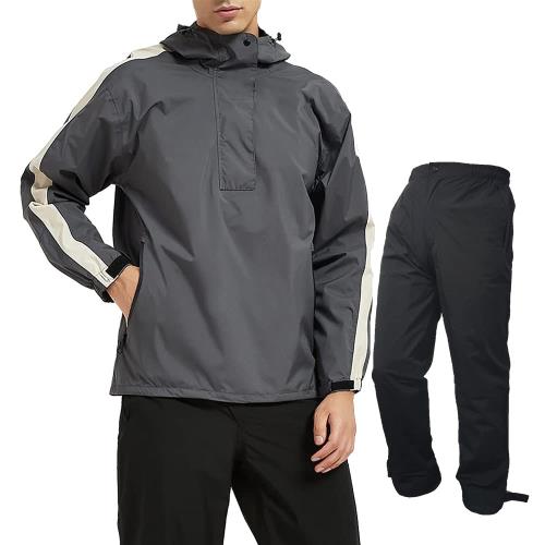 [アラシヤマ] ゴルフ レインウェア メンズ レインスーツ 上下 ゴルフウェア 反射シート・軽量・ストレ..