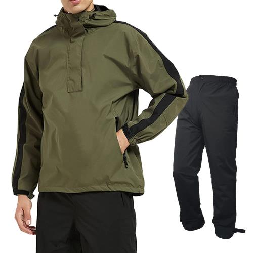 [アラシヤマ] ゴルフ レインウェア メンズ レインスーツ 上下 ゴルフウェア 反射シート・軽量・ストレ..