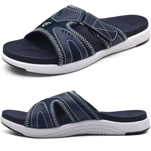 [COFACE] サンダル メンズ ファッションサンダル アーチサポート スポーツサンダル 厚底サンダル ブルーUS10