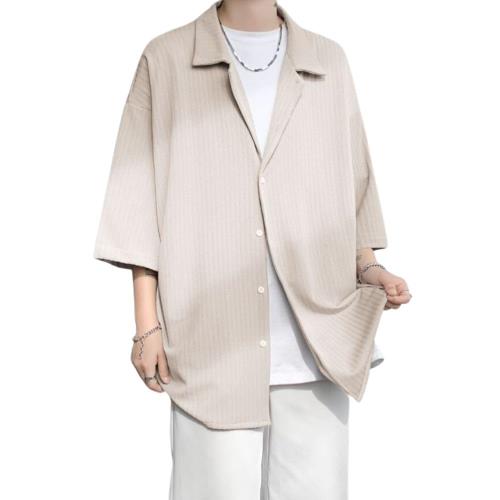 シャツ メンズ 半袖 夏服 メンズ 無地 大きいサイズ カジュアル ワイシャツ 柔らかい おしゃれ ゆった..