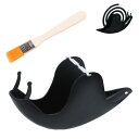 防蚊 蚊取線香入れ 蚊遣り 蚊取り線香 スチール製 蚊取りポット 虫よけ 持ち運び便利 蚊取り線香ホルダー 蚊取り器 吊り下げ ブロック 刺さずに使える 屋内 屋外 刷毛付き (カタツムリ匹様式)