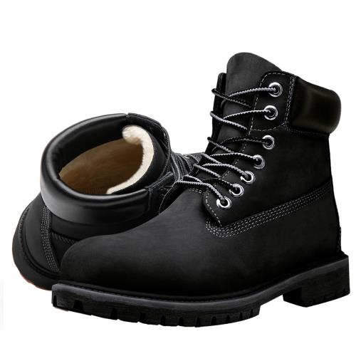 [SOARHOPE] 防水ブーツ レディース イエローブーツ 革 防寒ブーツ 冬用 裏起毛 ショートブーツショート レースアップブーツ Boots Leather for man