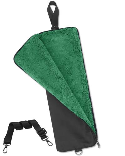 3倍! 超吸水タオル生地・3サイズ選べる 傘カバー 折畳傘 ケース 防水 折り畳み 傘ケース 傘袋 折畳傘ケース 折り畳み傘カバー 折りたたみ傘カバー カバー肩紐付き 吸水 軽量 梅雨 通勤 通学 (グリーン, L)