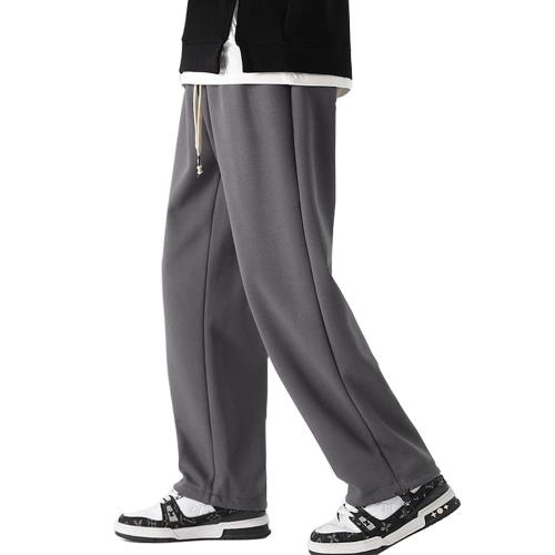 [Aaronlive] サルエルパンツ メンズ ズボン パンツ 秋冬服 ゆったり ボトムス 無地 調整紐 快適 おしゃれ 大きいサイズ ロングパンツ メンズ オールシーズン対応gray M