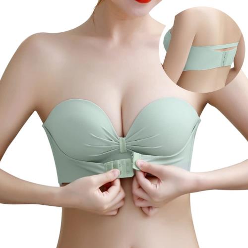 [Tophana] ストラップレスブラ チューブトップ ダンスてもズレ落ちず・三重滑り止め強化・蒸れにくい ストレスフリー・美胸美背 紐なしブラ 脇高 ノンワイヤー 高弾性