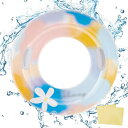 Formemory 浮き輪 ビニール補修用テープ2枚付き フロート うきわ 1人乗り 子供用 大人用 子供 キッズ 浮き具O型 強い浮力 厚く 耐久性 空気 漏れにくい 壊れにくい 安定性 折りたたみ式 キラキラ 夏休み 暑さ対策 プール 夏海遊び 夏 水遊び 夏対策 プールパーティー 海水浴