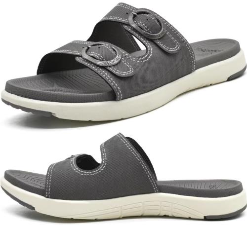 [COFACE] サンダル レディース おしゃれ 歩きやすい クッション性 軽量 グレー US8.5