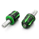 デイトナ(Daytona) PREMIUM ZONE(プレミアムゾーン) バイク用 バーエンド スズキ / 汎用(ハンドル内径φ14-19) TECHNO ライムグリーン 35473