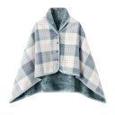 ひざ掛け ブランケット チェック柄 おしゃれ 肩掛け 多用途 着る毛布 大判 ブランケット 男女兼用 ふわふわ 8色展開 80*135cm ボタン付き 昼寝用 ...