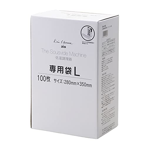 貝印 KAI Kai House AIO sousvide 低温調理器 専用 真空袋 Lサイズ 100枚入 Kai House DK5133