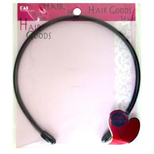 貝印 ヘアグッズ スプリングタイプカチューシャ ブラック HA3015 貝印 ヘアグッズ スプリングタイプカチューシャ ブラック HA3015