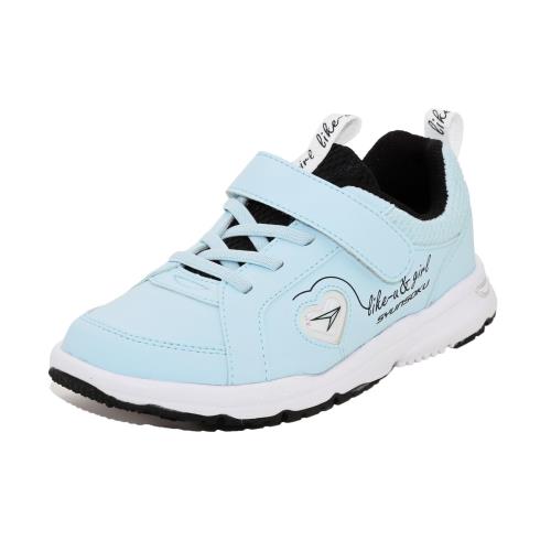 [シュンソク] スニーカー キッズ 男の子 女の子 白 黒 子供靴 軽量 19~24.5cm 2E SJJ 8190 LEJ 8040 サックス 17.5 cm(4)