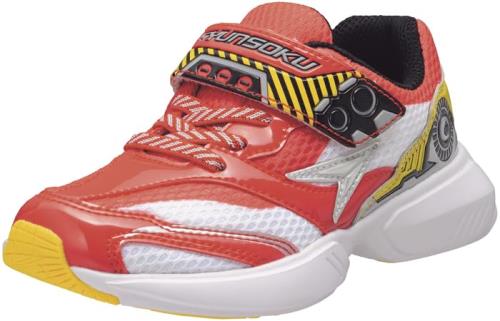 [シュンソク] スニーカー キッズ シンカリオン 男の子 子供靴 幅広 軽量 16~21cm 3E SJC 1500 レッド 18.0 cm