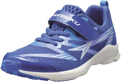 [シュンソク] スニーカー キッズ 男の子 子供靴 軽量 16~25cm 2E SJJ 1510 ブルー 23.5 cm