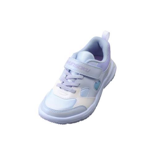 [シュンソク] スニーカー キッズ 女の子 子供靴 軽量 16~23cm 2E LEC 8120 サックス 16.0 cm 2
