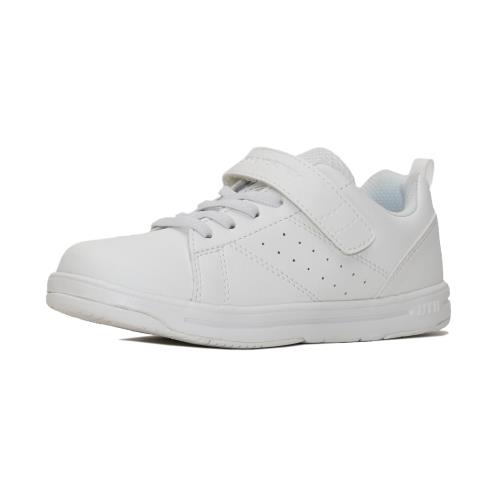 [シュンソク] スニーカー キッズ 男の子 女の子 子供靴 軽量 19~24.5cm 2E SJJ 1870 ホワイト 23.0 cm