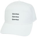 テーラーメイド(TAYLOR MADE) M トリプルロゴキャップ ホワイト サイズ:フリー(57~59cm) メンズ バイザー 25SS UN553