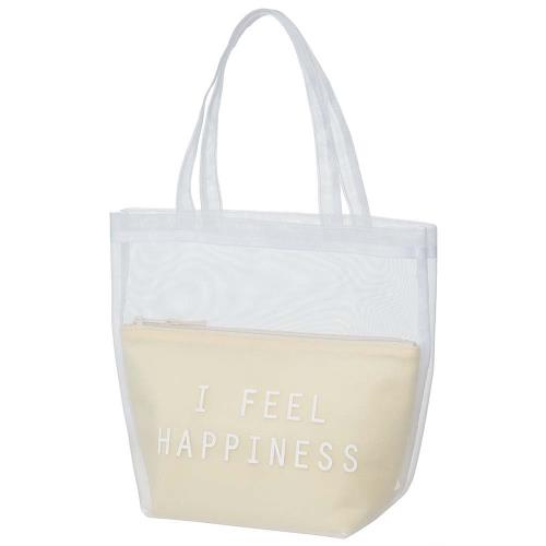 スケーター(Skater)トートバッグ メッシュバッグ レディース シースルーカラー シトラスレモン KPM1-A