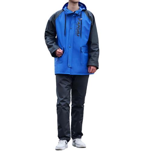 [Aaronlive] レインウェア 上下セット 作業着 男女兼用 ロング 撥水 防水 自転車 通勤 通学 レインウェ..