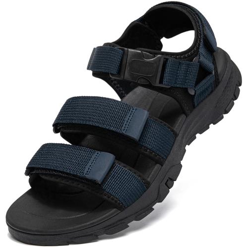 [SOARHOPE] ストラップ サンダル メンズ スポーツサンダル スニーカーサンダル マジックテープ 外履き アウトドア 夏 海 スポーツ ウォーキング キャンプ 水陸両用 軽量 おしゃれ 歩きやすい 通気性 速乾