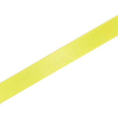 シモジマ (ヘイコー) 包装用品 リボン シングルサテン 24mm幅x20m巻 黄色 001420202