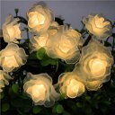 3m20輪の花 ムード作り! バラライト LEDイルミネーションライト ロマンチック 花 バラライト USB給電式 バレンタイン 結婚式 プロポーズ 室内屋外 新年 店舗飾り おしゃれ (透明)