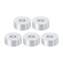 PATIKIL M8アルミスペーサー 5個セット メタルスペーサー アルミニウム製 内径8.5mm 外径25mm 長さ10mm 5/16またはM8ネジボルト用の...