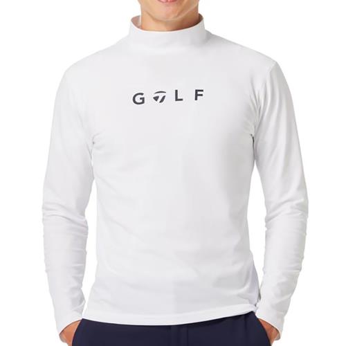 テーラーメイド(TAYLOR MADE) ゴルフ ロゴ L/S モック ホワイト L メンズ 24FW UN359 テーラーメイド(TAYLOR MADE) ゴルフ ロゴ L/S モック ホワイト L メンズ 24FW UN359