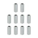 PATIKIL M6アルミスペーサー 10個セット アルミニウム製 6.2mm内径×10mm外径×25mm長 1/4またはM6ネジボルト用 丸型スペーサースクリ...