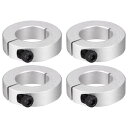 PATIKIL 4個入り シャフトカラー シングルスプリット 軸カラー セットカラー ロックカラー 外径50mm 内径28mm 幅15mm セットスクリュー付き...