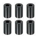PATIKIL M5アルミスペーサー 6個セット アルミニウム製 内径5.2mm×外径12mm×長さ20mm 1/5またはM5ネジボルト用 黒