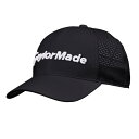 テーラーメイド(TAYLOR MADE) M パンチングキャップ ブラック サイズ:フリー(57~59cm) メンズ バイザー 25SS UN554
