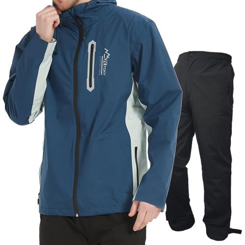 [アラシヤマ] ゴルフ レインウェア メンズ 上下セット バイクのカッパ レインスーツ マウンテンパーカー golf 登山 [防寒・防水・防風] アウトドア ウィンドブレーカー 釣り 自転車 通勤用