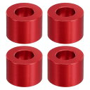 PATIKIL M10アルミニウムスペーサー 4個セット メタルスペーサーアルミニウム10.5mm ID x 20mm OD x 15mm L アルミニウムスペ...