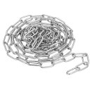 PATIKIL 3 M x 13.6 mm x 3 mm ステンレス鋼リンクチェーン 304ステンレス鋼 メタルチェーン 小型リンク プルーフコイルチェーン 軽...