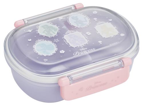 スケーター(Skater) 子供用 お弁当箱 1段 360ml 中子付き(おかず容器) ふわっと盛れるドーム型 キッズランチ 抗菌加工 日本製 ディズニー プリンセス シルエット 女の子 QAF2BAAG68609