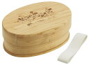 スケーター(Skater) 竹製 ランチ ボックス 600ml 和風 弁当箱 小判型 仕切り付 ランチベルト付 ディズニー ミッキー&フレンズ BWLB6-A(3)