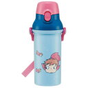 スケーター(Skater) 子供用 プラスチック 水筒 480ml ワンプッシュ開閉 抗菌 子供に優しい 軽量 抗菌加工 日本製 ジブリ 崖の上のポニョ 姉妹 女の子 PSB5SANAG