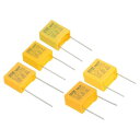 PATIKIL ポリプロピレン安全コンデンサ 1セット/50個 0.22/0.33/0.47/0.68/1uF AC 310V 5値 コンデンサアソートメントキ...