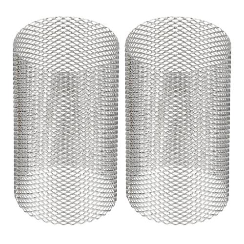 PATIKIL 35mm OD ストレーナーメッシュ 2個、58mm H スクリーン Y字型ストレーナーフィルターバルブメ..