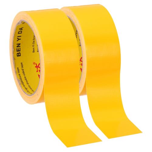 PATIKIL 製本テープ 40mm x 10m 布製本修復テープ 楽譜 地図 連絡帳 図鑑 ポスター 本修理用 イエロー