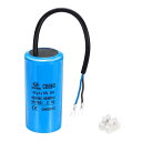 PATIKIL CBB60 45uF ランニングコンデンサ AC 450V 2線式 50/60Hz シリンダー 102x50mm エアコンプレッサーモーター 洗...
