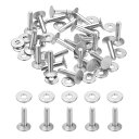 PATIKIL レザーリベット 9x3.3x14mm バー 100セット ワッシャー アルミファスナー 留め具 皮革工具 手芸パーツ メタルスタッド ポスト レ...