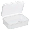 PATIKIL 収納ケース 65x45x20 mm 8個 クリア貯蔵容器 ヒンジ付きのふた プラスチック 長方形ボックス ビーズ アート 工芸用