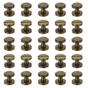PATIKIL シカゴスクリュー25セット 8mm Lシカゴスクリュースロット付きバインディングポストスクリューボルトリベット 革ベルトスクラッ プブックフォト...