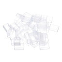 PATIKIL 3.2ml 水彩パン 48個入り 空のフルパン プラスチック水彩缶 水彩油絵アクリル絵の具トラベルブリキケースパレット用 クリア